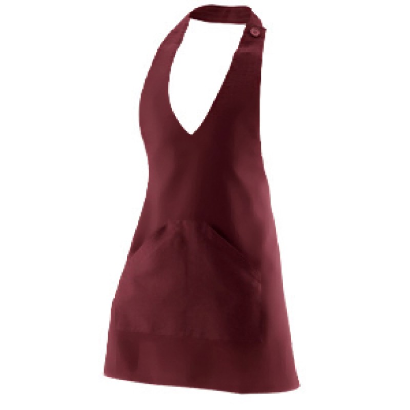 Grembiule personalizzato per cameriera in poliestere cm 85x70 Legby Bistrot MOKA