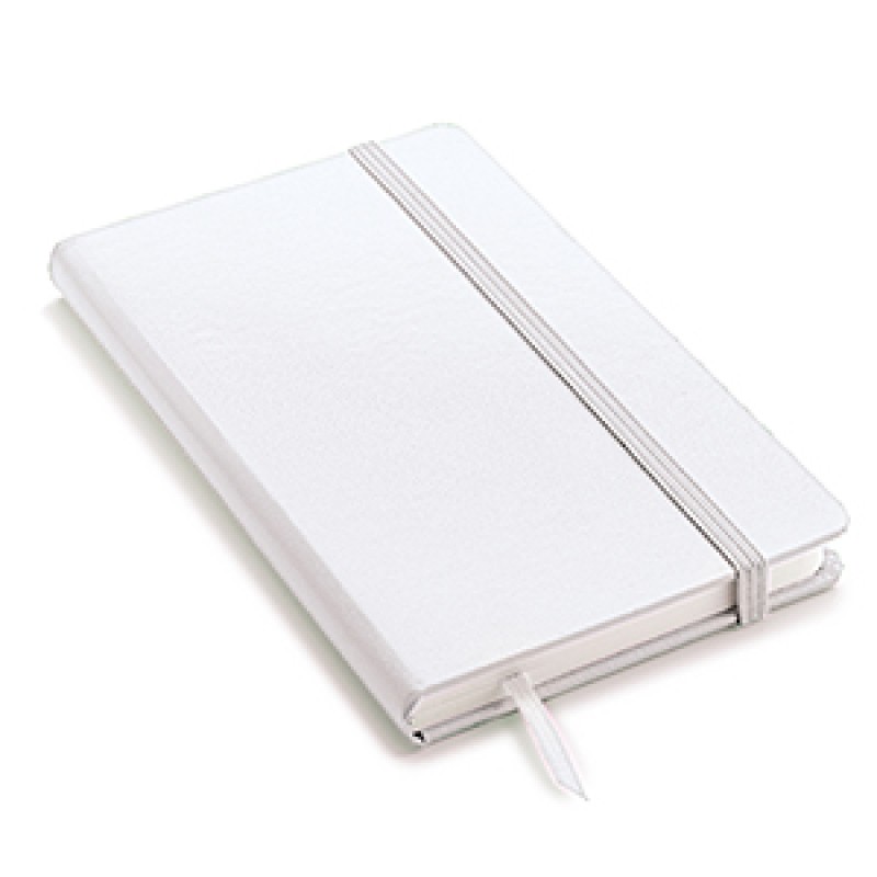 Quaderno promozionale con elastico e copertina rigida in formato A5 NOTY-M