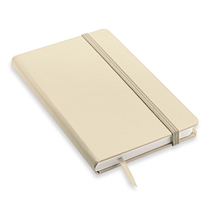 Quaderno promozionale con elastico e copertina rigida in formato A5 NOTY-M