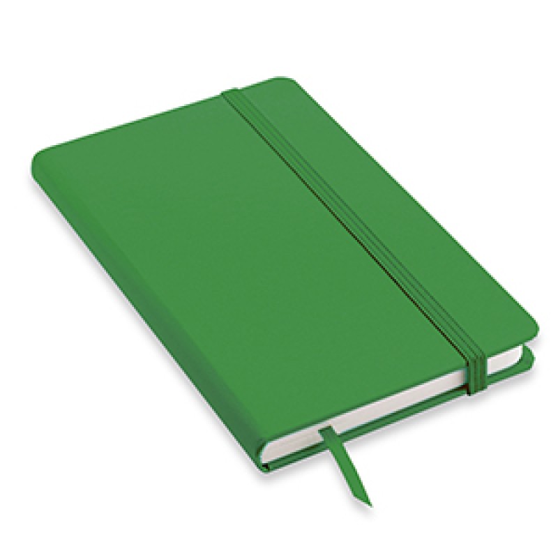 Quaderno promozionale con elastico e copertina rigida in formato A5 NOTY-M