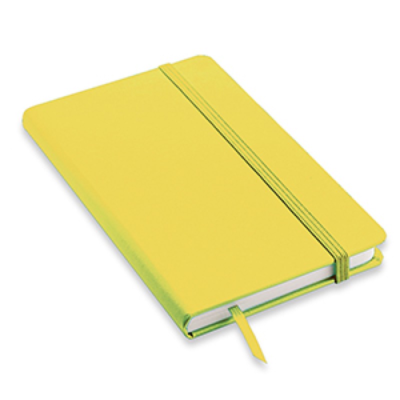 Quaderno promozionale con elastico e copertina rigida in formato A5 NOTY-M