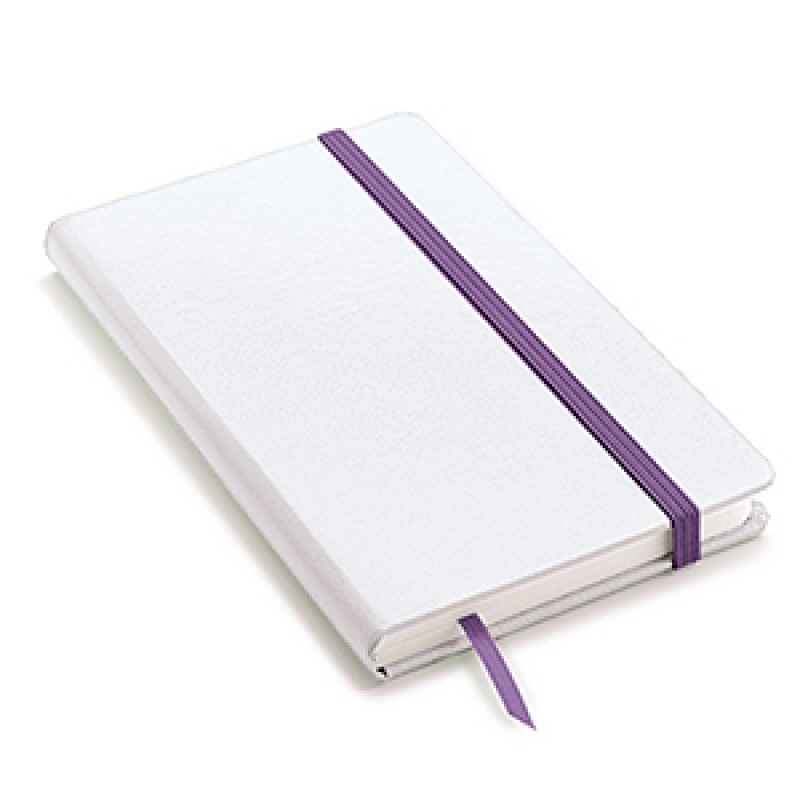 Quaderno pubblicitario con elastico e copertina rigida in formato A5 NOTY-MB
