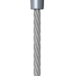 cavo per sospensione a soffitto cavo in acciaio 2500mm, Ø1,8mm cavo per sospensione a soffitto cavo in acciaio 2500mm, Ø1,8mm