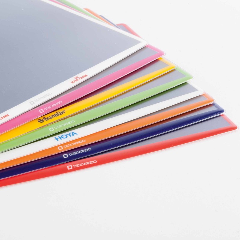 Tappetino pubblicitario da banco e da terra windo kit - set 4 pezzi