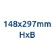 segnaletica di sicurezza luminescente signshine wall rettangolare 148x297 mm HxB E001V28L