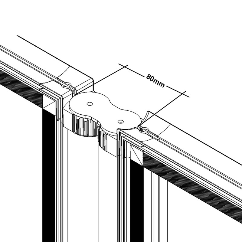 connettore per framframe floor/silentart framframe multi 1900mm connettore per framframe floor/silentart framframe multi 1900mm