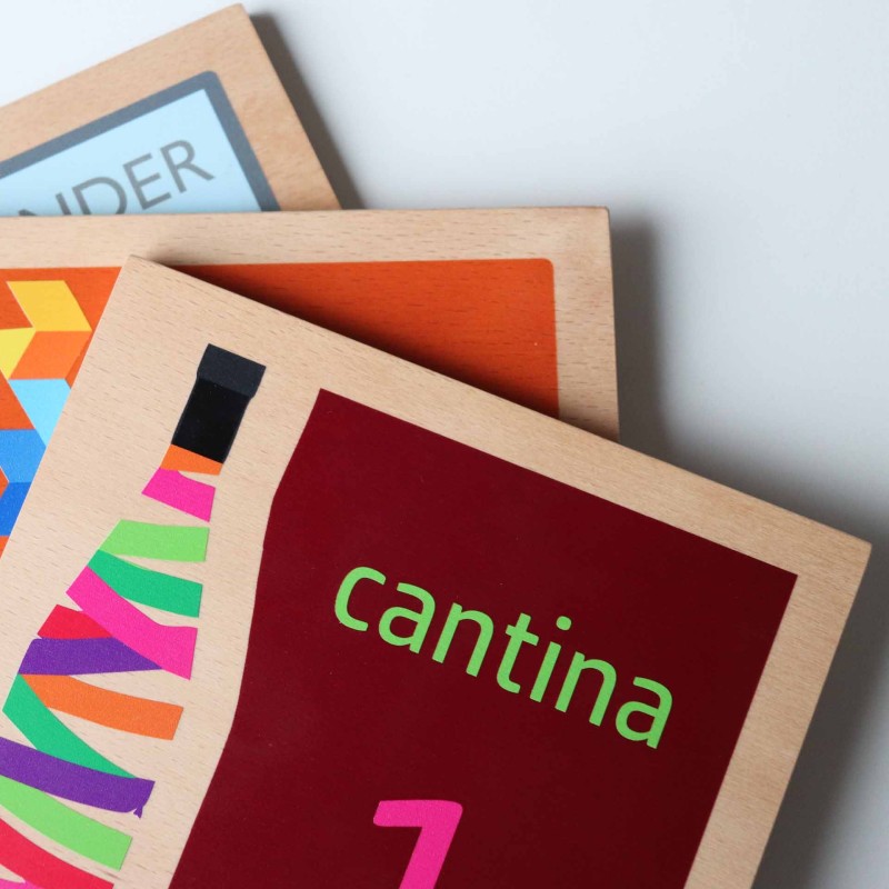 segnaletica in legno da muro, da soffitto e a bandiera Wood Sign Module 210x300 mm HxB