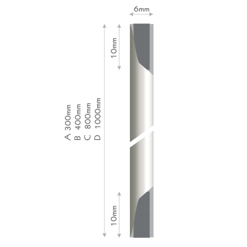 astina modulare fly style asta cromo 300mm
