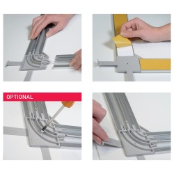 sistema invisibile per fissaggio grandi pannelli backframe 700x500mm HxB sistema invisibile per fissaggio grandi pannelli backframe 700x500mm HxB