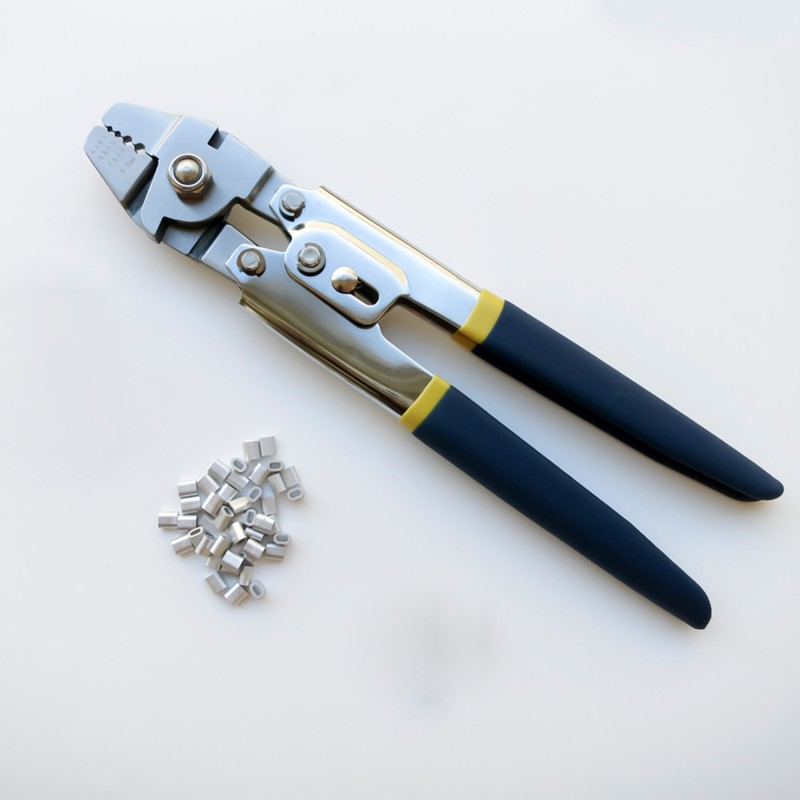box da 50 pezzi clip in alluminio