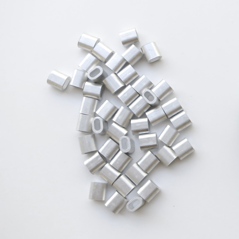 box da 50 pezzi clip in alluminio