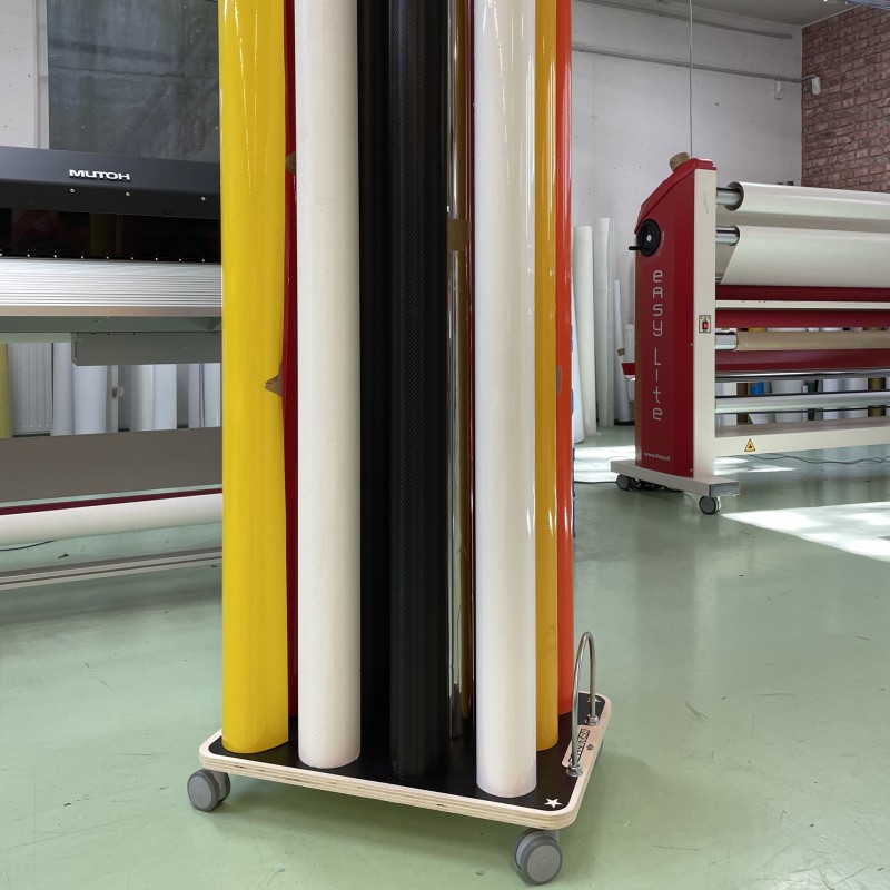 carrello porta rotoli e bobine su ruote Rotostar