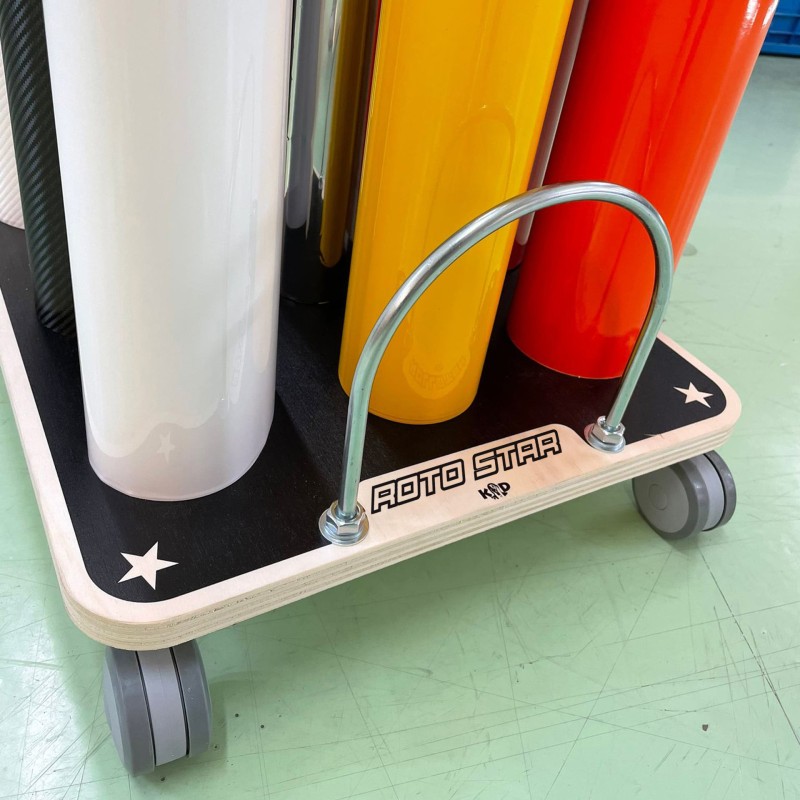 carrello porta rotoli e bobine su ruote Rotostar