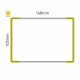 Cartello modulare intercambiabile a parete signcode color wall 105x148 mm HxB YE-giallo-RAL1023