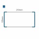 Cartello modulare intercambiabile a parete signcode color wall 105x210 mm HxB BL-blu-RAL5005