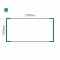 Cartello modulare intercambiabile a parete signcode color wall 105x210 mm HxB GR-verde-RAL6024
