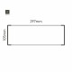 Cartello modulare intercambiabile a parete signcode color wall 105x297 mm HxB AC-antracite-RAL7016