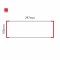 Cartello modulare intercambiabile a parete signcode color wall 105x297 mm HxB RE-rosso-RAL3020