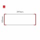 Cartello modulare intercambiabile a parete signcode color wall 105x297 mm HxB RE-rosso-RAL3020