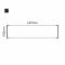 Cartello modulare intercambiabile a parete signcode color wall 105x420 mm HxB BR-marrone-RAL8019