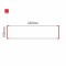 Cartello modulare intercambiabile a parete signcode color wall 105x420 mm HxB RE-rosso-RAL3020