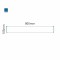 Cartello modulare intercambiabile a parete signcode color wall 105x800 mm HxB BL-blu-RAL5005