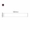 Cartello modulare intercambiabile a parete signcode color wall 148x1000 mm HxB BR-marrone-RAL8019