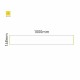 Cartello modulare intercambiabile a parete signcode color wall 148x1000 mm HxB YE-giallo-RAL1023