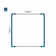 Cartello modulare intercambiabile a parete signcode color wall 148x148 mm HxB BL-blu-RAL5005