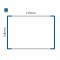 Cartello modulare intercambiabile a parete signcode color wall 148x210 mm HxB BL-blu-RAL5005
