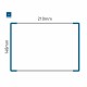 Cartello modulare intercambiabile a parete signcode color wall 148x210 mm HxB BL-blu-RAL5005