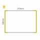 Cartello modulare intercambiabile a parete signcode color wall 148x210 mm HxB YE-giallo-RAL1023