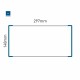 Cartello modulare intercambiabile a parete signcode color wall 148x297 mm HxB BL-blu-RAL5005