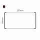 Cartello modulare intercambiabile a parete signcode color wall 148x297 mm HxB BR-marrone-RAL8019