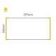 Cartello modulare intercambiabile a parete signcode color wall 148x297 mm HxB YE-giallo-RAL1023