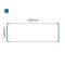 Cartello modulare intercambiabile a parete signcode color wall 148x420 mm HxB BL-blu-RAL5005