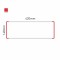 Cartello modulare intercambiabile a parete signcode color wall 148x420 mm HxB RE-rosso-RAL3020