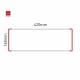 Cartello modulare intercambiabile a parete signcode color wall 148x420 mm HxB RE-rosso-RAL3020