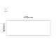 Cartello modulare intercambiabile a parete signcode color wall 148x420 mm HxB WH-bianco-RAL9016