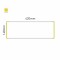 Cartello modulare intercambiabile a parete signcode color wall 148x420 mm HxB YE-giallo-RAL1023