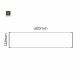 Cartello modulare intercambiabile a parete signcode color wall 148x600 mm HxB AC-antracite-RAL7016