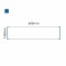 Cartello modulare intercambiabile a parete signcode color wall 148x600 mm HxB BL-blu-RAL5005