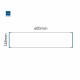 Cartello modulare intercambiabile a parete signcode color wall 148x600 mm HxB BL-blu-RAL5005