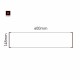 Cartello modulare intercambiabile a parete signcode color wall 148x600 mm HxB BR-marrone-RAL8019