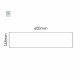 Cartello modulare intercambiabile a parete signcode color wall 148x600 mm HxB LG-grigio chiaro-RAL7035
