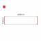 Cartello modulare intercambiabile a parete signcode color wall 148x600 mm HxB RE-rosso-RAL3020
