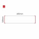 Cartello modulare intercambiabile a parete signcode color wall 148x600 mm HxB RE-rosso-RAL3020