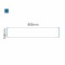 Cartello modulare intercambiabile a parete signcode color wall 148x800 mm HxB BL-blu-RAL5005