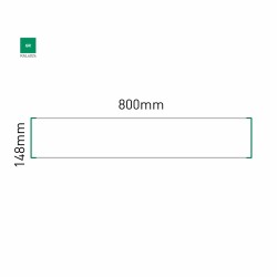 Cartello modulare intercambiabile a parete signcode color wall 148x800 mm HxB GR-verde-RAL6024