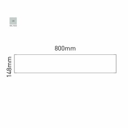 Cartello modulare intercambiabile a parete signcode color wall 148x800 mm HxB LG-grigio chiaro-RAL7035